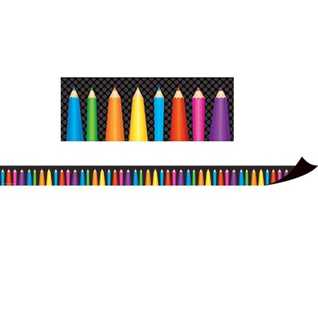 Teacher Created Resources Magnetic Border - Colored Pencils, 3PK TCR77127-3